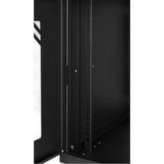 RACK 19'' 9U 600x450mm BLACK Steklena vrata