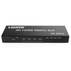 HDMI matrika 2/4 Spacetronik SPH-M24 V2 4K 60Hz