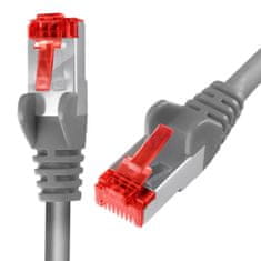 RJ45 CAT 6 S/FTP AWG27 LSZH siva 30m kabel