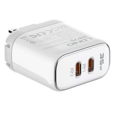 MFI-GaN 35W 2x USB-C Lightning polnilec Licenca