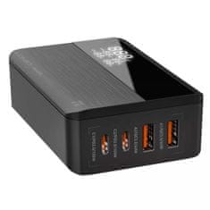 Polnilec USB 100W PD3 QC4+ prikazovalnik 4-portni