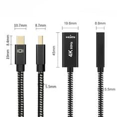 Adapter mini DP na HDMI 4K SPMD-H03