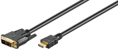 DVI-D (18+1) enozvezni kabel - HDMI Goobay 10m