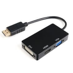Večportni DisplayPort na HDMI DVI VGA SPD-M01