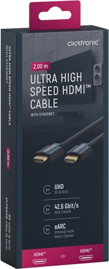 CLICKTRONIC HDMI 2.1 8K 60Hz 2m kabel