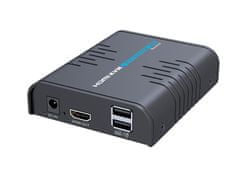 Pretvornik HDMI na IP + komplet KVM USB - TX + RX