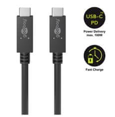 USB-C 3.2 Gen2x2 100W 20Gb/s PD kabel Goobay 1m