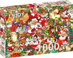 ENJOY Puzzle Vintage Christmas 1000 kosov