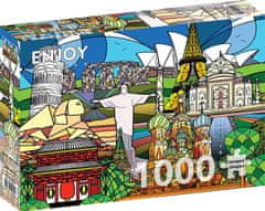 ENJOY Puzzle World monuments 1000 kosov