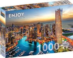 ENJOY Puzzle Dubajsko pristanišče ponoči 1000 kosov