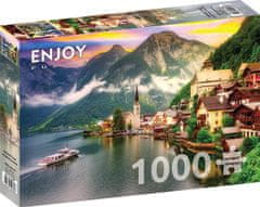 ENJOY Puzzle Hallstatt ob sončnem zahodu, Avstrija 1000 kosov