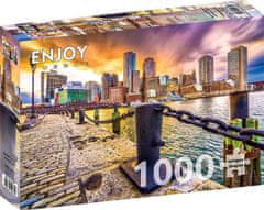 ENJOY Puzzle Boston Harbor v mraku, ZDA 1000 kosov