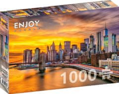 ENJOY Puzzle New York v mraku, ZDA 1000 kosov