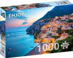 ENJOY Puzzle Positano v mraku, Italija 1000 kosov