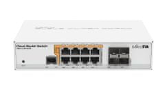 Mikrotik Stikalo CRS112-8P-4S-IN s QCA8511 128MB, 8xGLAN w PoE-out, 4xSFP, ROS L5, namizno ohišje, PSU