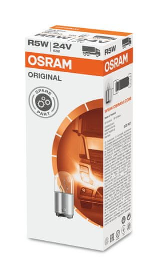 Osram R5W žarnica, 24V, 5W, BA15D, 10/1 (5626)