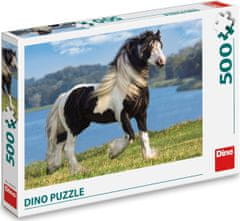 Dino Puzzle Črno-beli konj 500 kosov