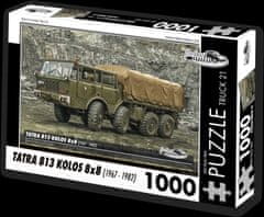 RETRO-AUTA© Puzzle TOVORNJAK št. 21 Tatra 813 Kolos 8x8 (1967-1982) 1000 kosov