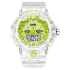 Smael Ročna ura S-shock Dual Time Green