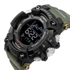 Smael Moška ročna ura S-shock Runner Green