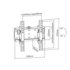 Gembird držalo za TV WM-42T-02, 23"-42" (30 kg), nagibno