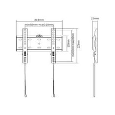 Gembird držalo za TV WM-42F-01, 23"-42" (30 kg)