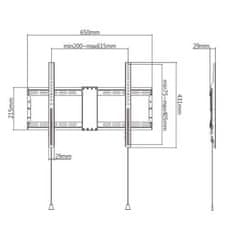 Gembird držalo za TV WM-80F-01, 37"-80" (70 kg)