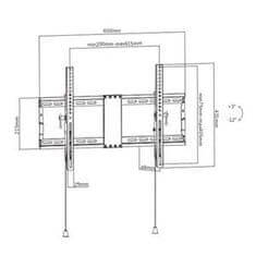 Gembird držalo za TV WM-80T-01, 37"-80" (70 kg), nagibno