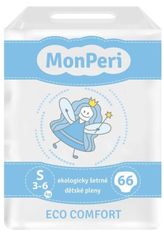 MonPeri Eco Comfort plenice za enkratno uporabo S (3-6 kg) 66 kosov