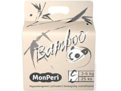MonPeri Bambusove plenice za enkratno uporabo S (3-6 kg) 25 kosov