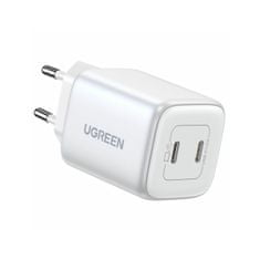 Ugreen CD294 Nexode Dual USB-C PD GaN 45W polnilec, bel (15327)