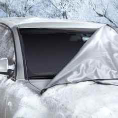 Ponjava/pokrivalo za vetrobransko steklo: Zaščita pred zmrzaljo, snegom in soncem z magneti, univerzalna velikost, MagneticCarCover