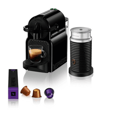 NESPRESSO Inissia kavni aparat + Aeroccino, črn