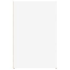 Vidaxl Pisalna miza bela 100x49x75 cm inženirski les