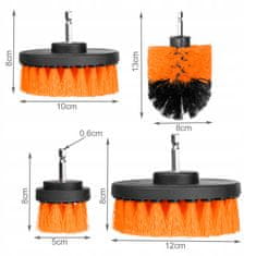 BIGSTREN Set 4 HEX čistilnih ščetk za vijačnik do 120mm – krtače