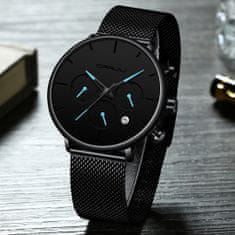 CRRJU Ročna ura Chrono Black/Blue