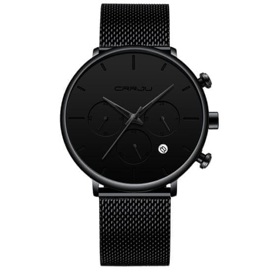 CRRJU Ročna ura Chrono Black