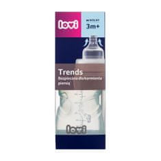 LOVI Trends Bottle 3m+ Green otroška steklenička 250 ml