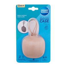 Canpol babies Silicone Soother Case Beige silikonska škatlica za dudo 1 kos