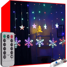 Volino LED dekorativna svetlobna zavesa Snow usb multi