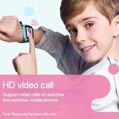 Mormark Otroška pametna ura, LBS in GPS lokator, Video klici, SOS, Kamera (Modra) | SMARTY