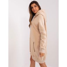 Ex moda Ženska jopa s kapuco AMA beige EM-BL-704.99P_402674 Univerzalni