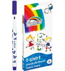 Rayher.	 Flomastri za tekstil, set 6, 1,1 - 2 mm