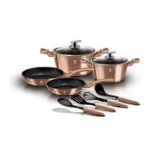 Northix Set s kuhinjskimi pripomočki - 10 delni - rose gold 