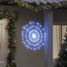 Vidaxl Božične zvezdne lučke 140 LED lučk 4 kosi hladno bele 17 cm