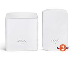 Tenda MW5 (2 paketa) - Brezžični AC MESH sistem 802.11ac/a/b/g/n, 2x GLAN/GWAN, 2x LAN