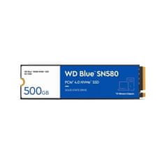 WD BLUE NVMe SSD 500 GB PCIe SN580,Gen4, (R:4000, W:3600 MB/s)