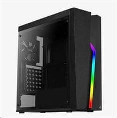 Aerocool ML G Bolt-A-BK-v1, Mid Tower, ATX, brez napajalnika, 2xUSB 2.0, 1xUSB 3.0, črna, RGB