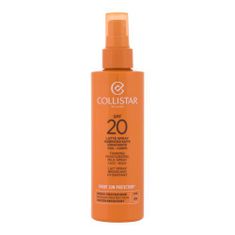 Collistar Smart Sun Protection Tanning Moisturizing Milk Spray SPF20 sprej za zaščito pred soncem za telo in obraz 200 ml