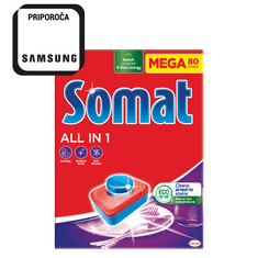 Somat All in 1 tablete za pomivalni stroj, 80 kosov